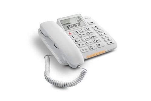 GIGASET DL380 WHITE telefono facile da usare con tasti grandi.