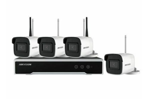 KIT WI-FI 4MP COMPOSTO DA N.4 TELECAMERE BULLET + N.1 NVR 4 CANALI