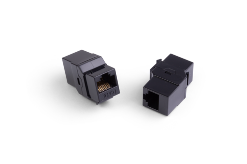 ORCA - Adattatore F/F da pannello RJ45 di giunzione diritto Cat6 Plug UTP (conf. 4 pz)