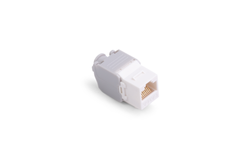 ORCA - Inserto RJ45 Cat.6A UTP Slim - Toolless - 180° - (utente e pannello) - bianco