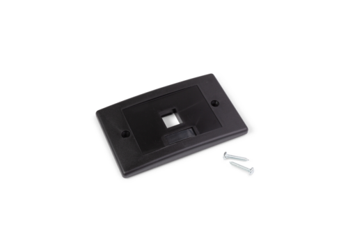 ORCA - Placca autoportante colore nero ad 1 posizione univ. (moq. 10 pz.)