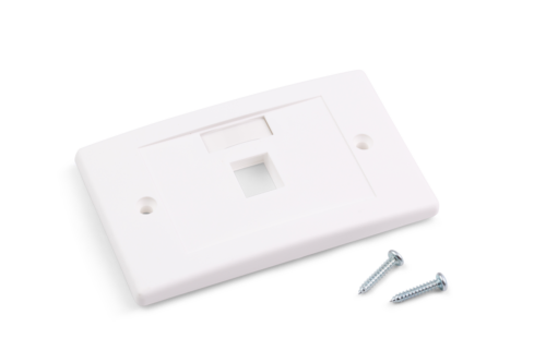 ORCA - Placca autoportante colore bianco ad 1 posizione univ. (moq. 10 pz.)