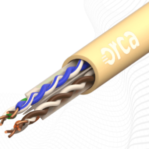 ORCA - Cavo Non schermato Categoria 6, AWG 24, 4cp, guaina LSZH - CPR Class Eca - colore Bianco (box. 305)